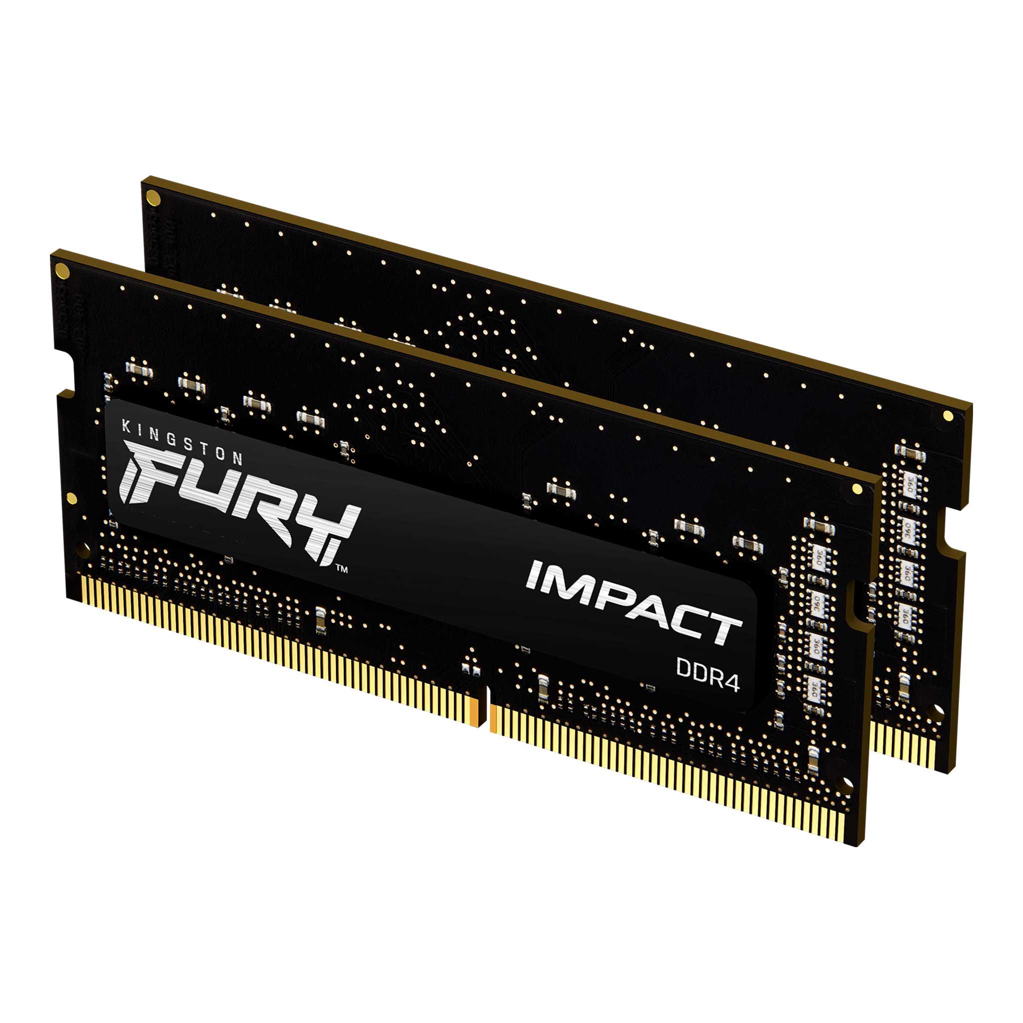 Памет Kingston Fury Impact 32GB(2x16GB) SODIMM DDR4 3200MHz CL20 16Gbit - KF432S20IBK2/32