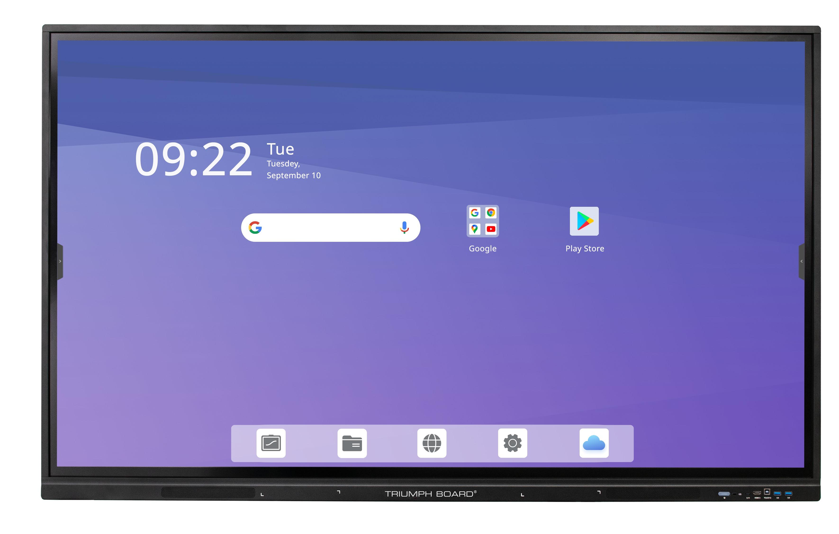 Интерактивен мулти-тъч дисплей TRIUMPH BOARD 86" IFP BLACK G, Android 14