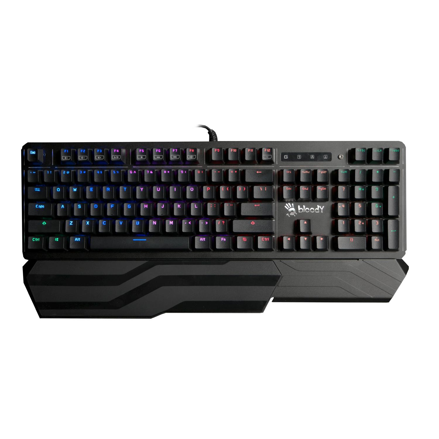 A4tech Bloody B975 Геймърска механична клавиатура, Brown switch