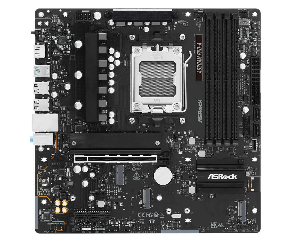Дънна платка ASRock A620AM PRO-A, AM5