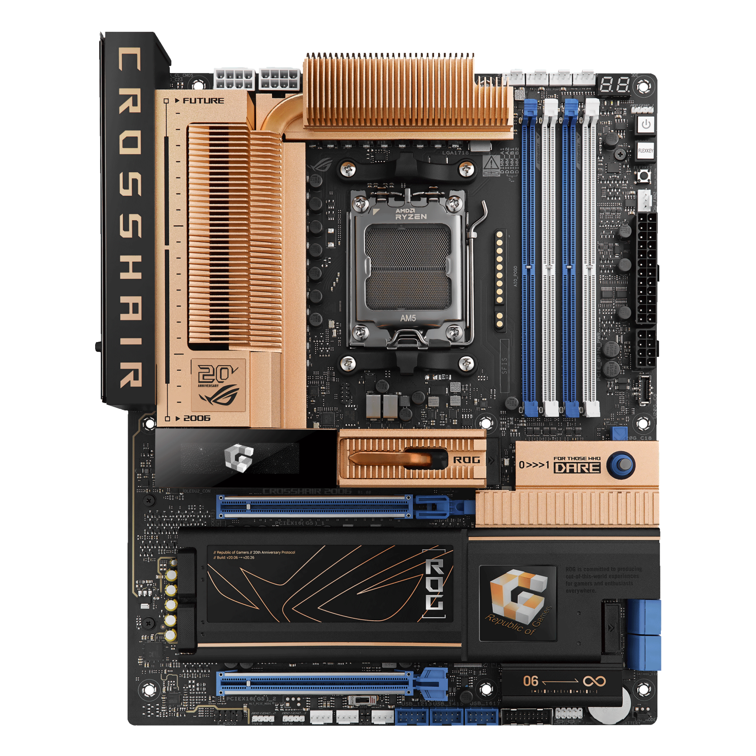 Дънна платка ASUS ROG CROSSHAIR X870E 2006 WIFI AM5 DDR5