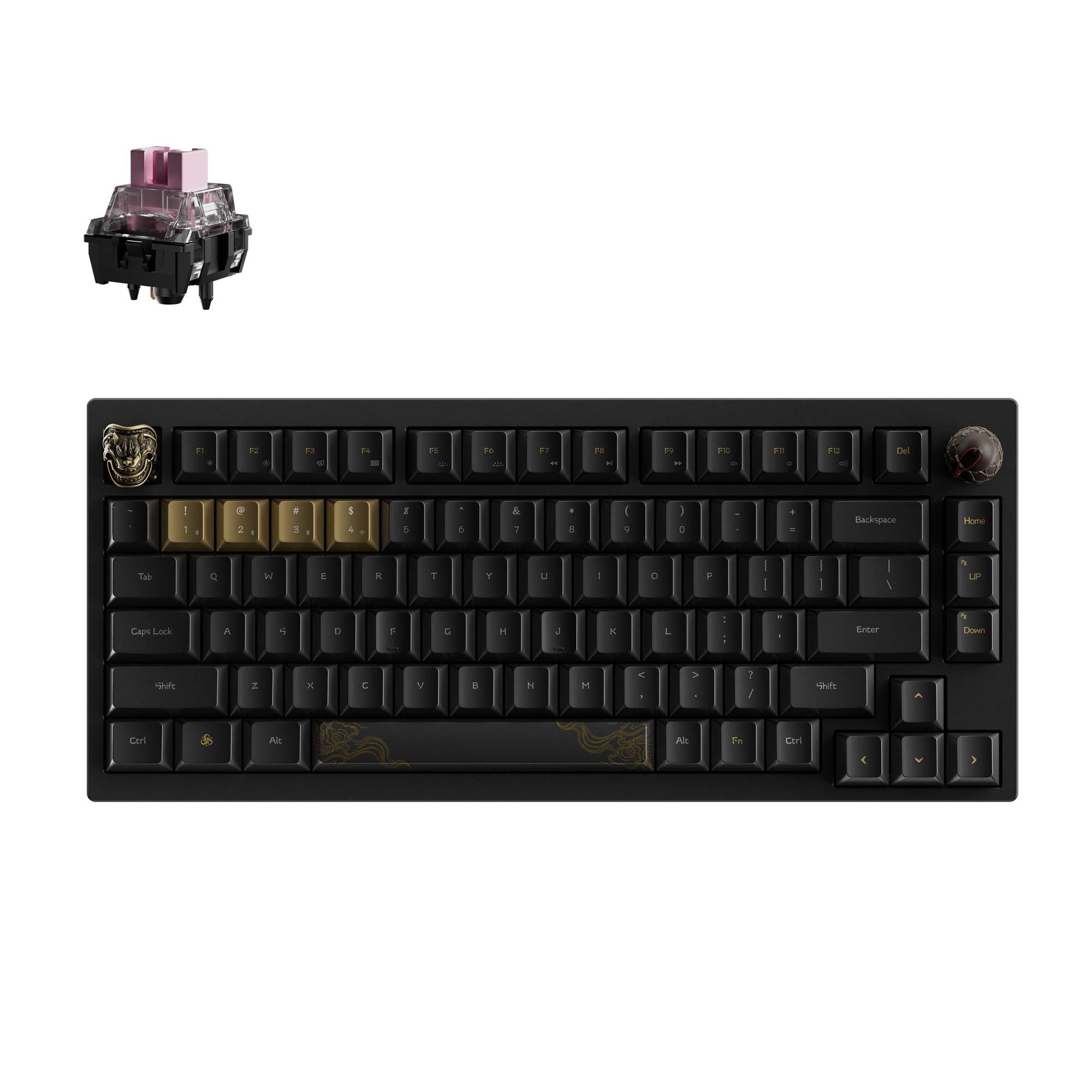 Безжична Механична клавиатура Keychron Black Myth Wukong - TTC Golden Pink Switch