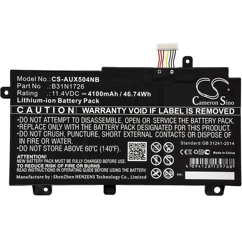 Батерия за лаптоп  ASUS FX504, TUF Gaming A15 FA506IC-HN075W, TUF Gaming FX505DD-AB71-CA, B31BN91 LiPo 11.4V 4100mAh CAMERON SINO