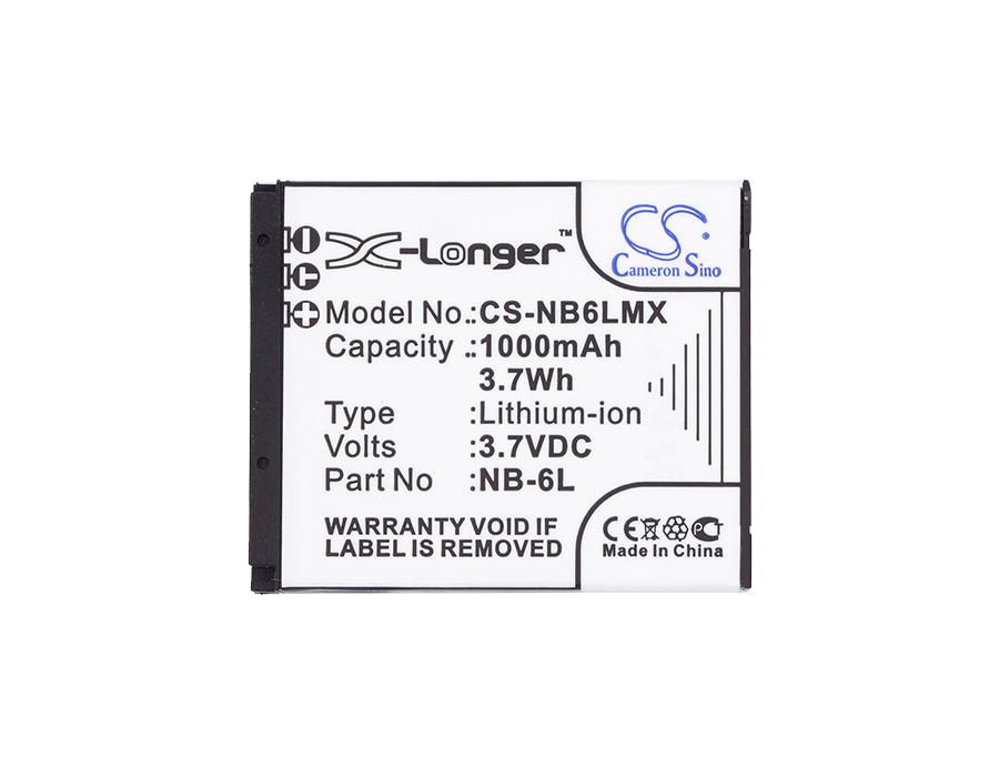 Батерия за фотоапарат CANON NB6L LiIon 3.7V 1000mAh LiIon Cameron Sino