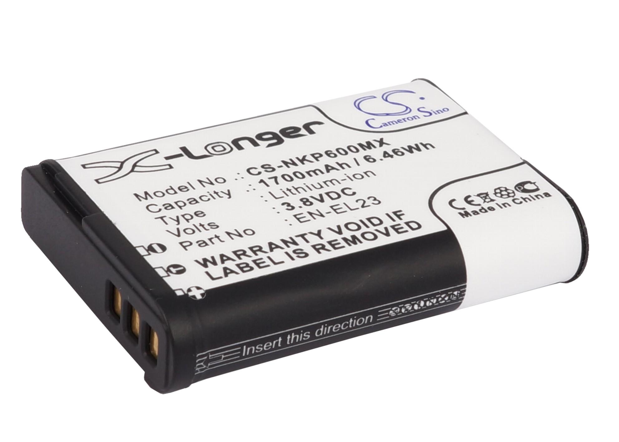 Батерия за апарат NIKON EN-E23  Coolpix P600; P900  LiIon 3,8V  1700mAh  Cameron Sino