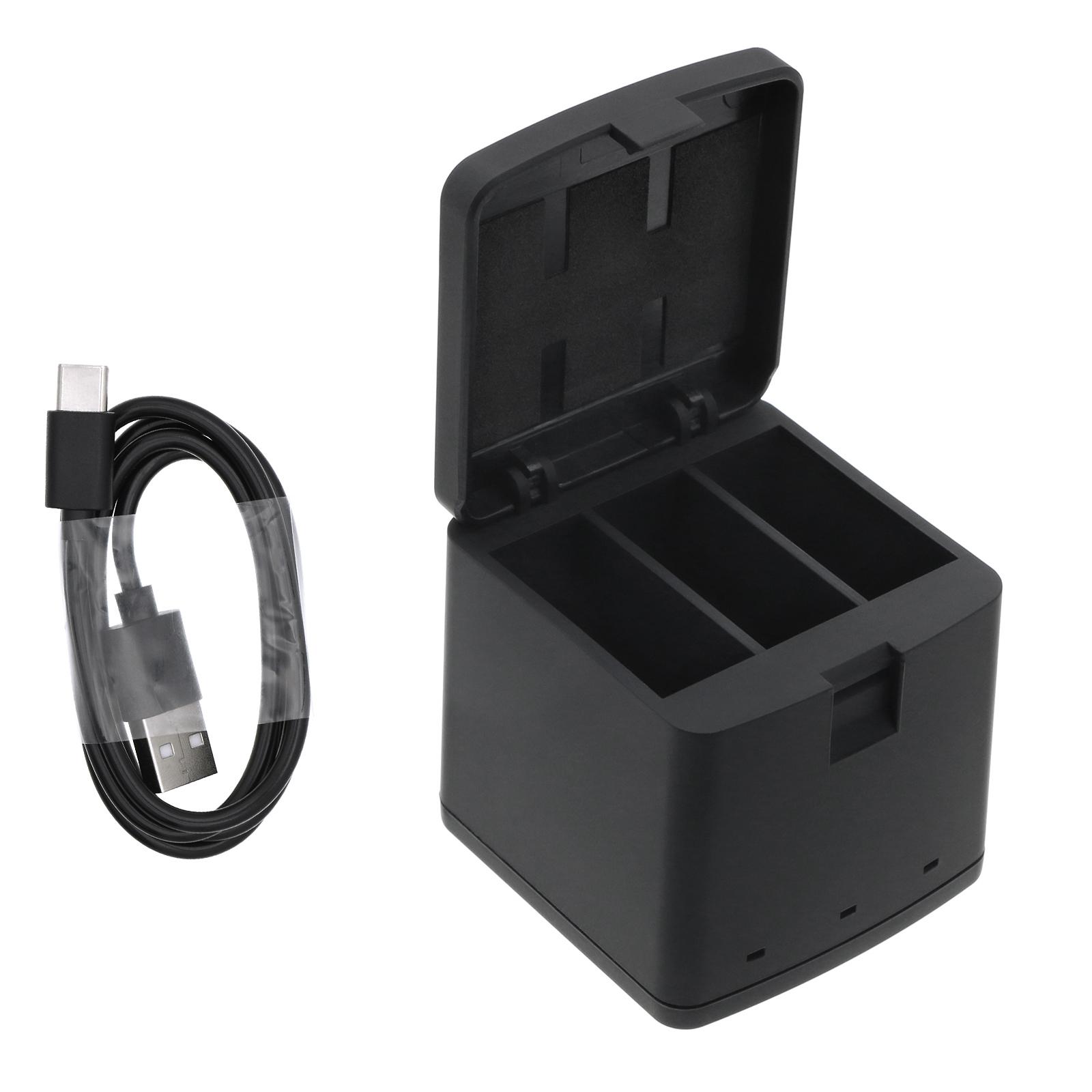 Зарядно за батерия за камери с три гнезда GoPro 9/ 10 / 11 / 12 With USB-C Cameron Sino
