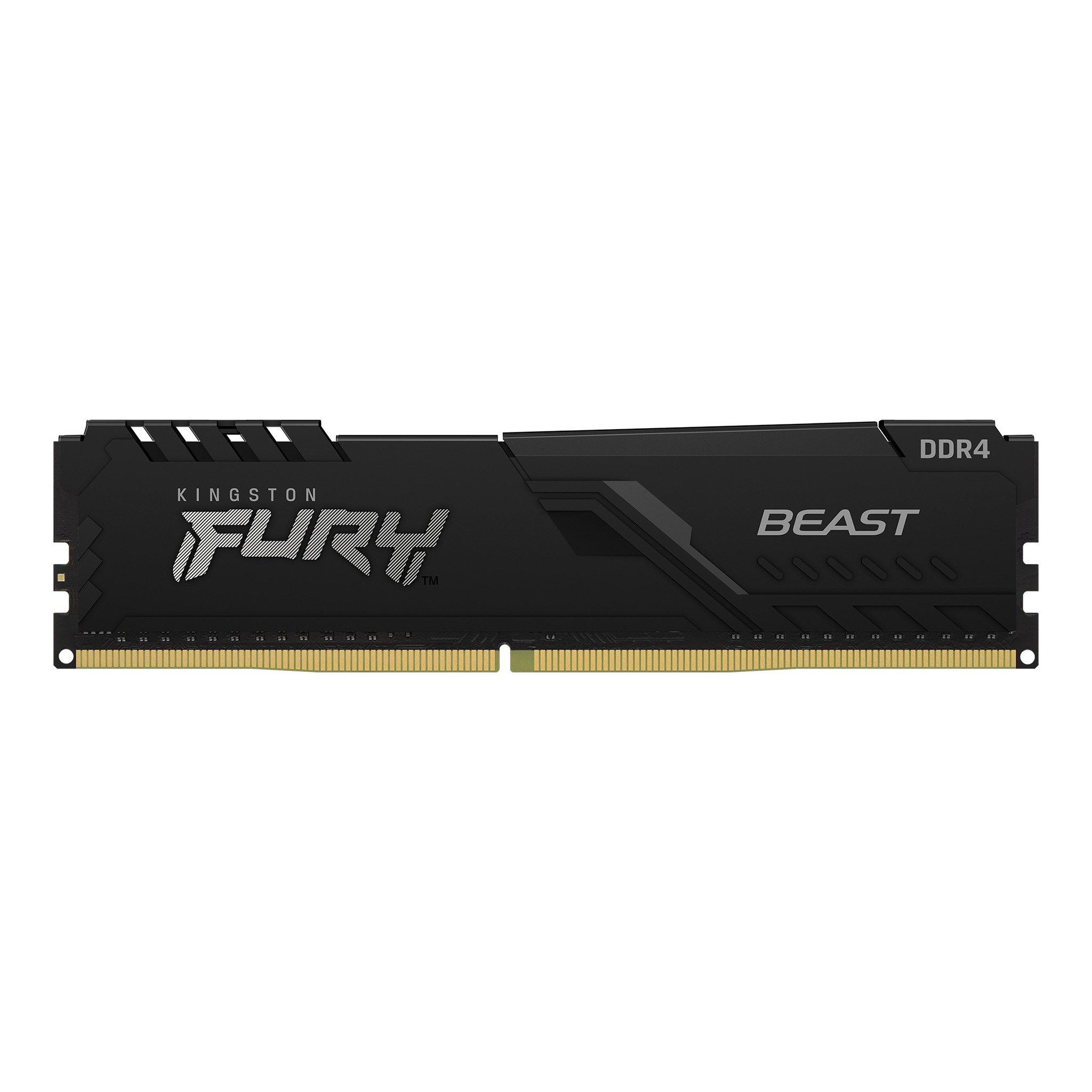 Памет Kingston FURY Beast Black 16GB DDR4 3200MHz - KF432C16BB1/16