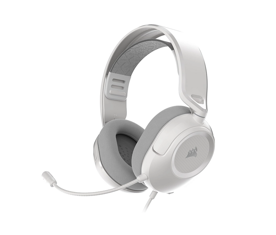 Геймърски слушалки с микрофон Corsair HS35 v3 White