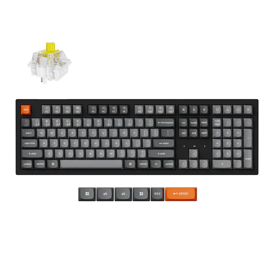 Механична клавиатура Keychron K10 Max QMK/VIA Full Size - Keychron Super Brown Switch, RGB Backlight