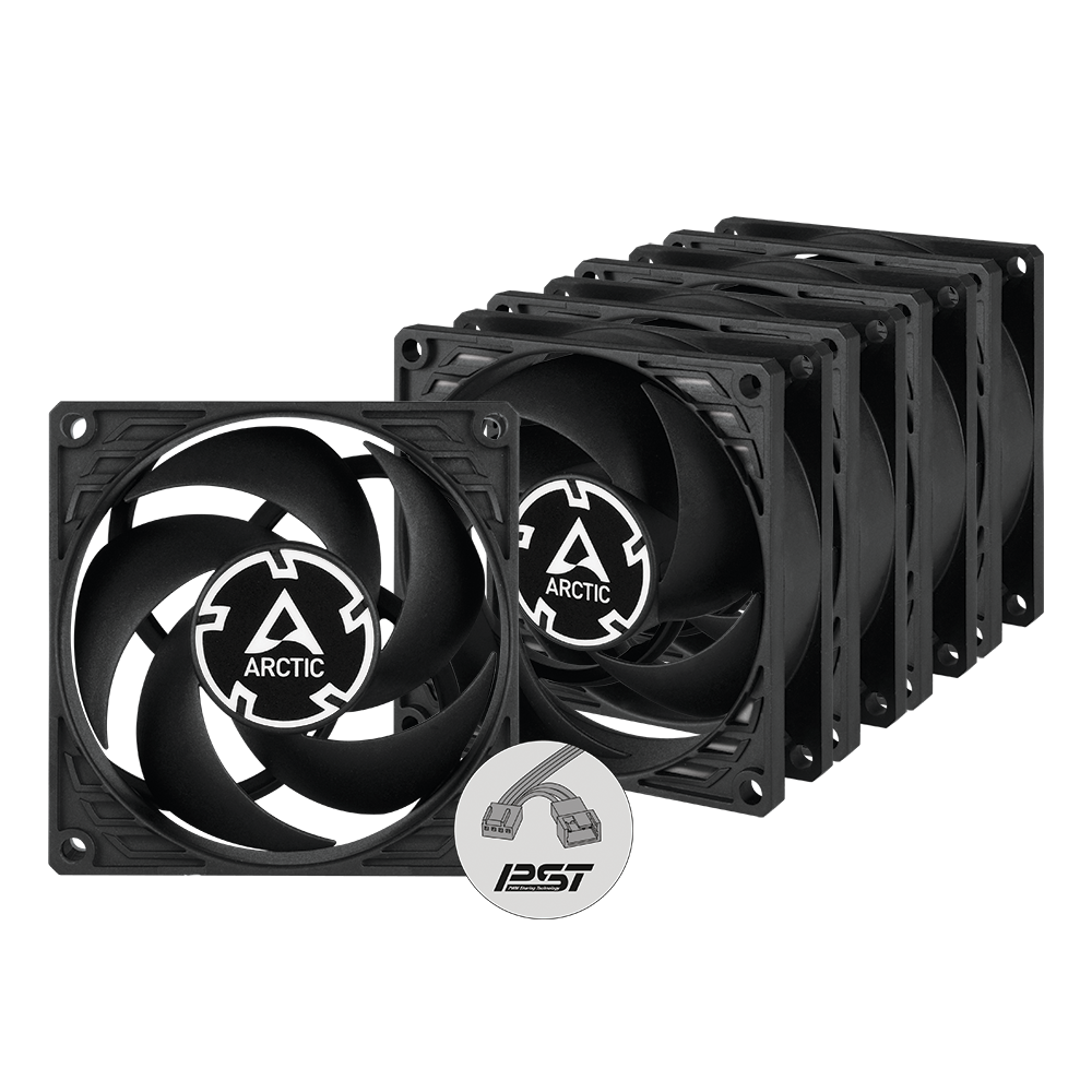 Комплект вентилатори 5-pack ARCTIC P8 80mm PWM PST