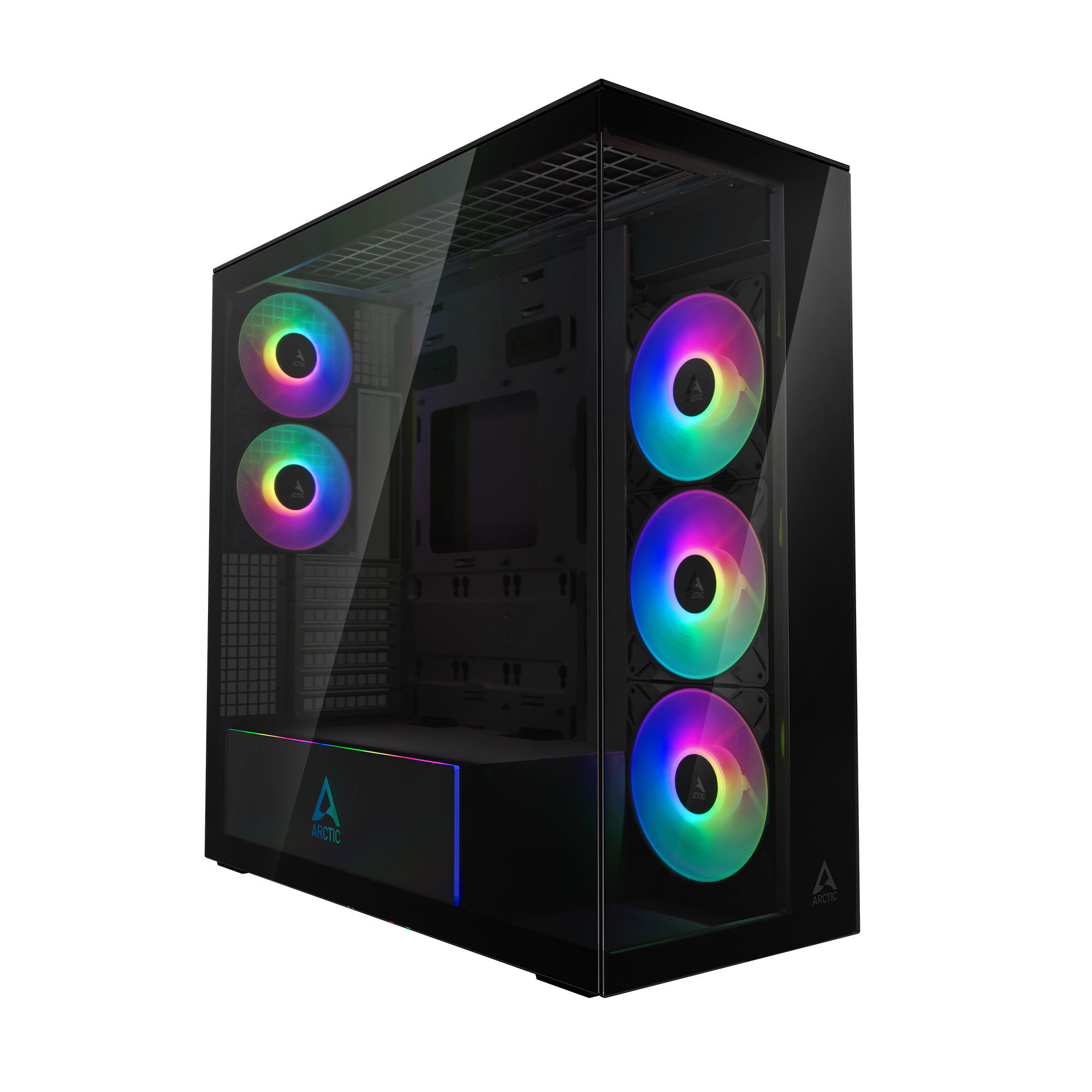 Кутия за компютър Arctic Xtender Mirror - Black Mid-Tower