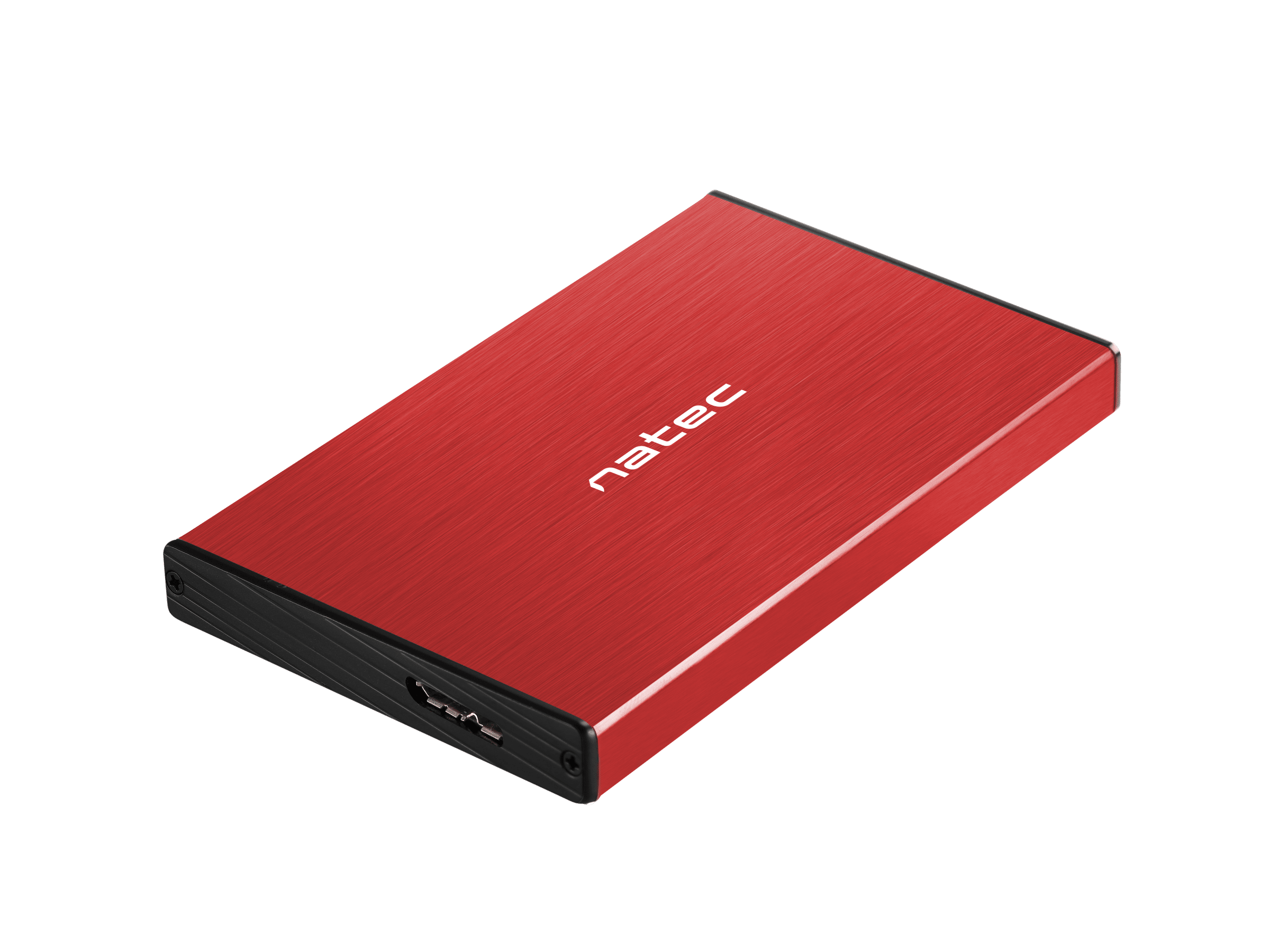 Чекмедже за SSD/HDD 2.5’’, Natec Rhino Go, USB 3.0, червен
