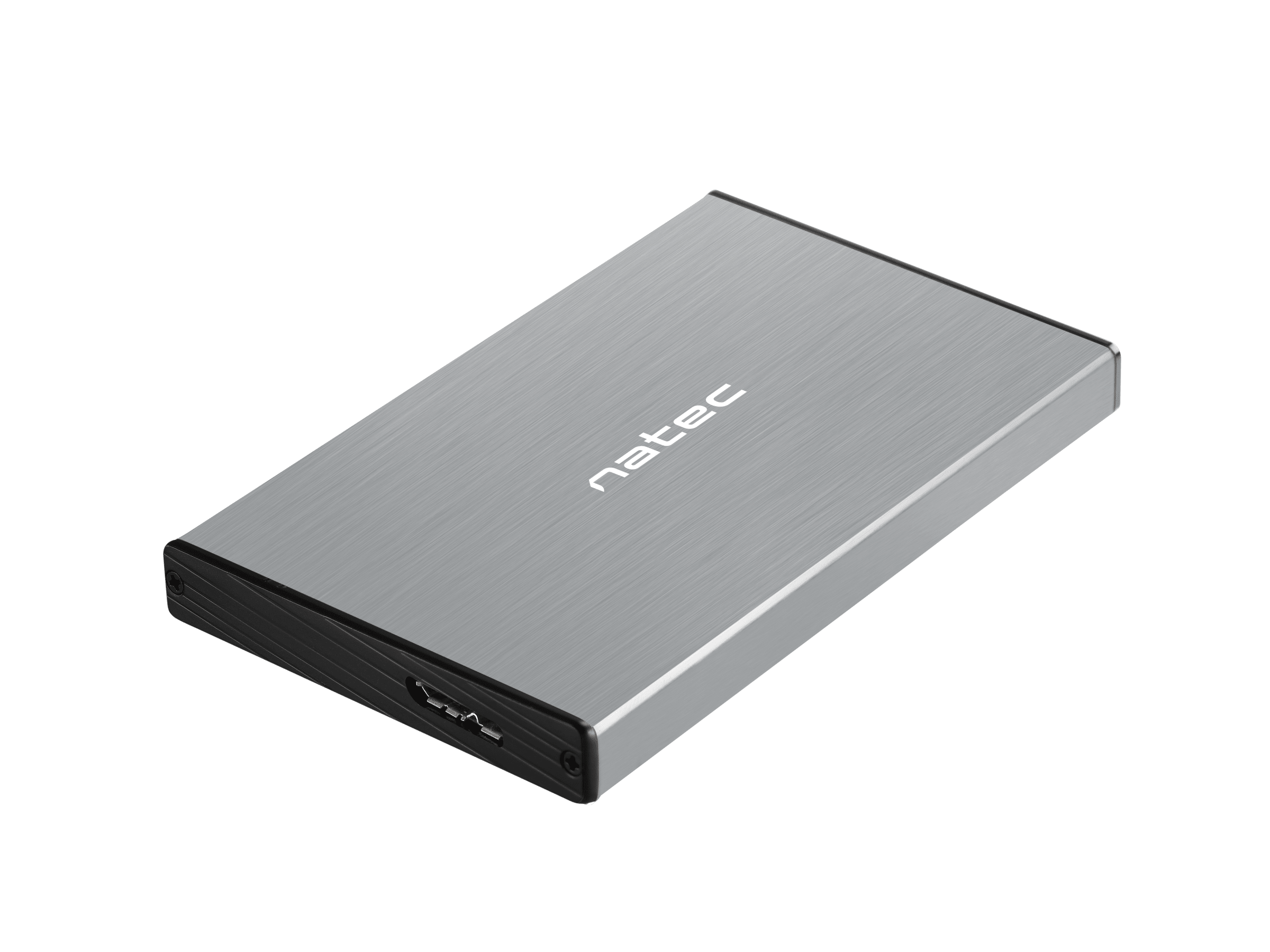 Чекмедже за SSD/HDD 2.5’’, Natec Rhino Go, USB 3.0, Сив